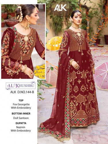 AL KHUSHBU 144 B PAKISTANI SALWAR KAMEEZ WHOLESALER