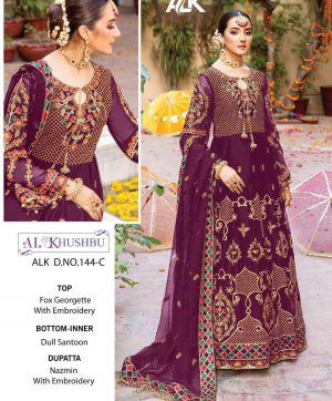 AL KHUSHBU 144 C PAKISTANI SALWAR KAMEEZ WHOLESALER