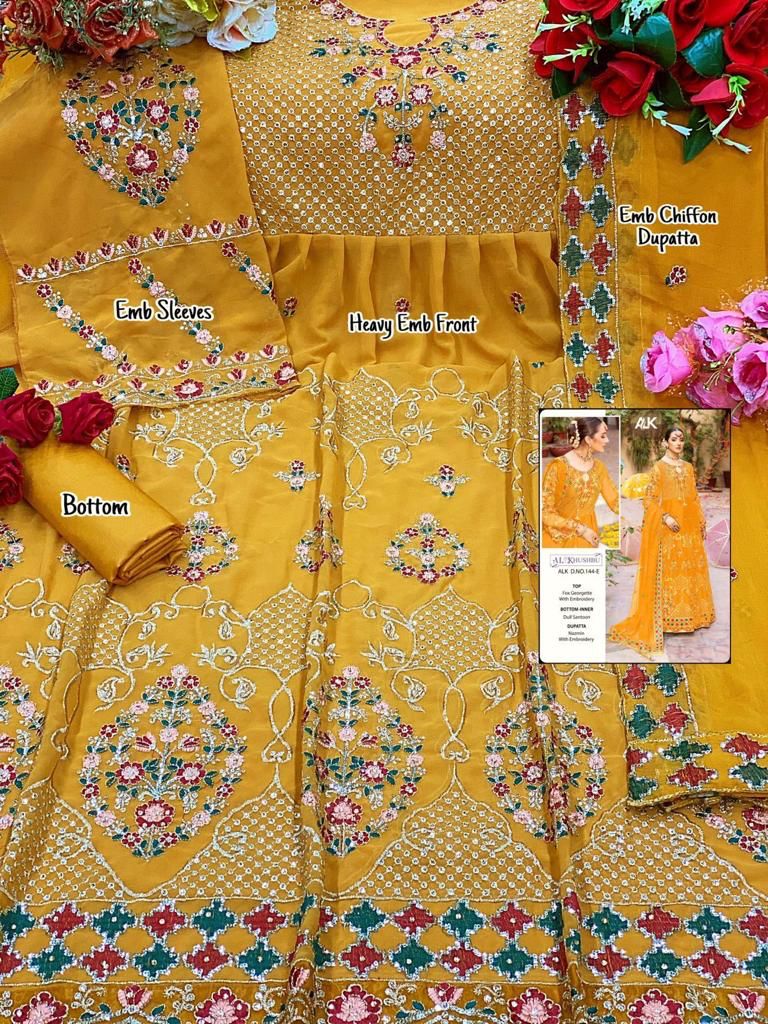 AL KHUSHBU 144 E PAKISTANI SALWAR KAMEEZ WHOLESALER