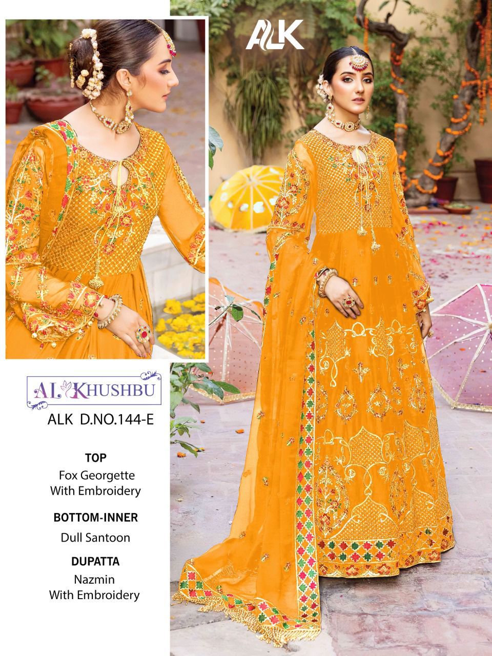 AL KHUSHBU 144 E PAKISTANI SALWAR KAMEEZ WHOLESALER