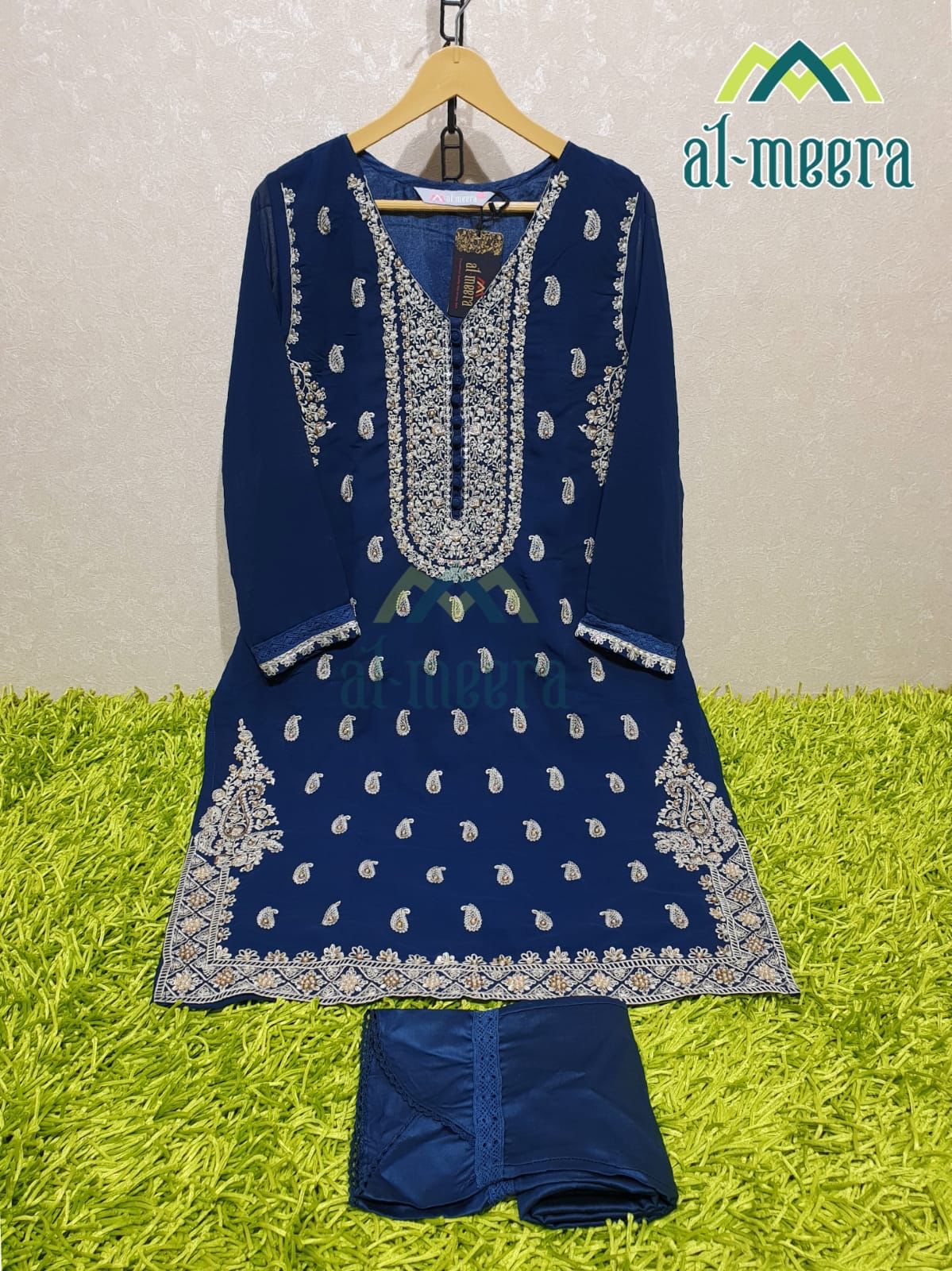 AL MEERA 1135 BLUE READYMADE TUNIC COLLECTION