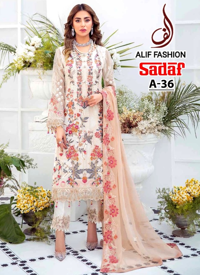 ALIF FASHION A 36 SADAF SALWAR KAMEEZ WHOLESALER