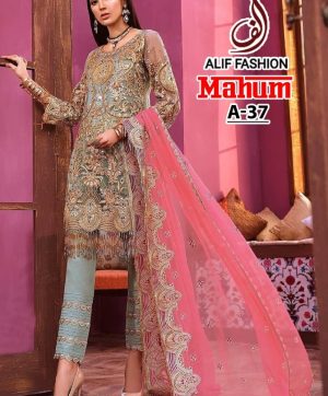 ALIF FASHION MAHUM A 37 PAKISTANI SALWAR KAMEEZ WHOLESALER