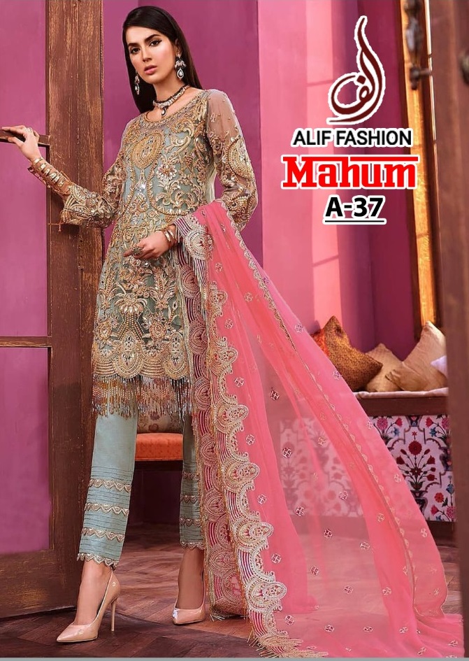 ALIF FASHION MAHUM A 37 PAKISTANI SALWAR KAMEEZ WHOLESALER