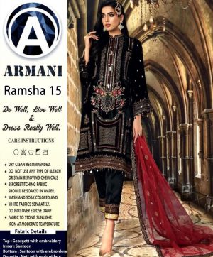 ARMANI RAMSHA 15 PAKISTANI SALWAR KAMEEZ WHOLESALER