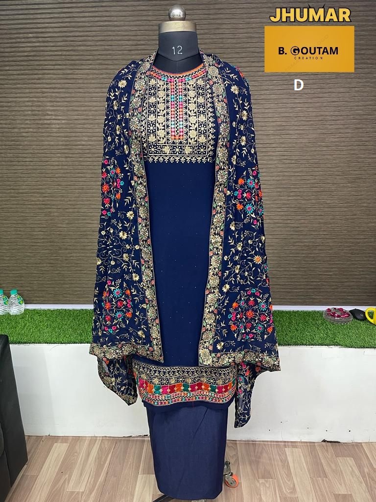 B GOUTAM CREATION JHUMAR D SALWAR KAMEEZ WHOLESALER