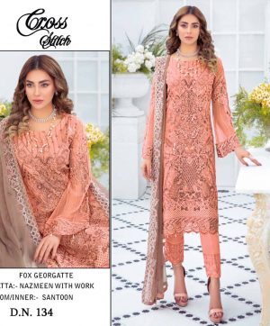 CROSS STITCH 134 PAKISTANI SALWAR KAMEEZ WHOLESALER