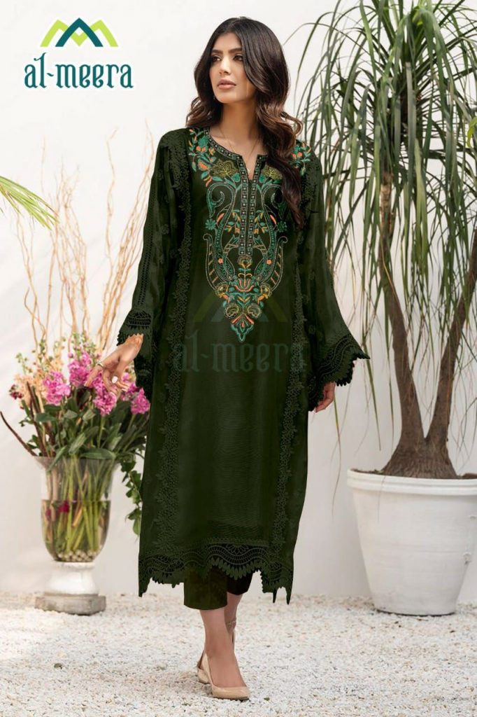 AL MEERA 1133 DARK GREEN READYMADE COLLECTION