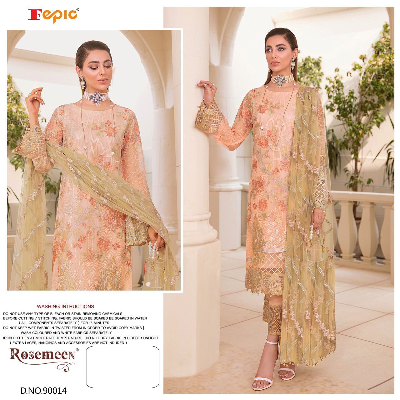 FEPIC ROSEMEEN 90014 PAKISTANI SALWAR KAMEEZ WHOLESALER