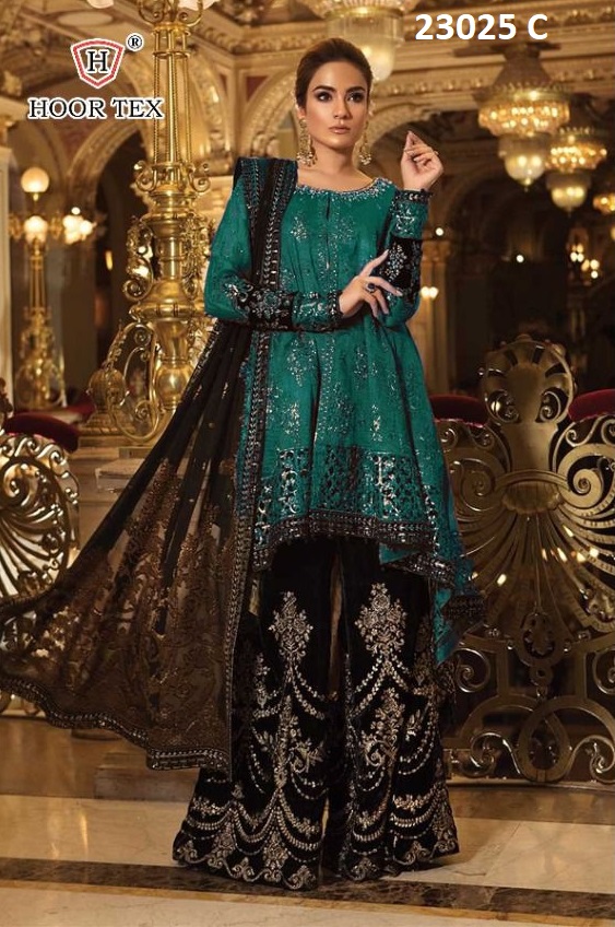 HOOR TEX 23025 C PAKISTANI SALWAR KAMEEZ WHOLESALER