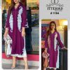 ITTEHAD 1104 WINE READYMADE TUNIC COLLECTION