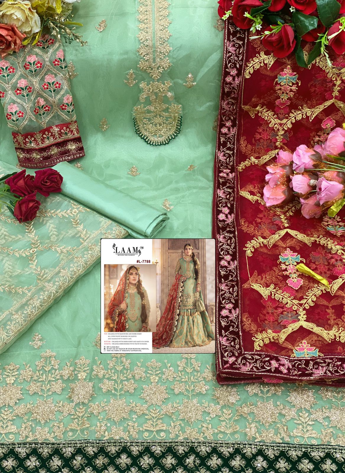 LAAM FASHION L 7788 PAKISTANI SALWAR KAMEEZ WHOLESALER