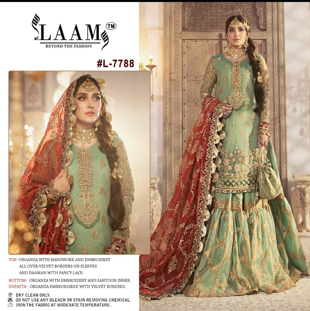 LAAM FASHION L 7788 PAKISTANI SALWAR KAMEEZ WHOLESALER