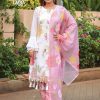LAIBA AM VOL 110 WHITE WITH PINK READYMADE TUNIC COLLECTION