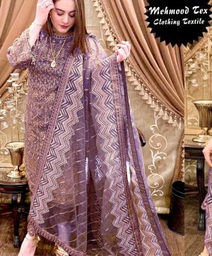 MEHMOOD TEX M 01 PURPLE SALWAR KAMEEZ WHOLESALER