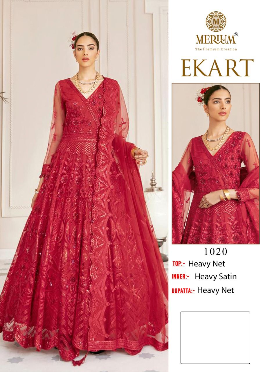 MERIUM EKART 1020 PAKISTANI SALWAR KAMEEZ WHOLESALER