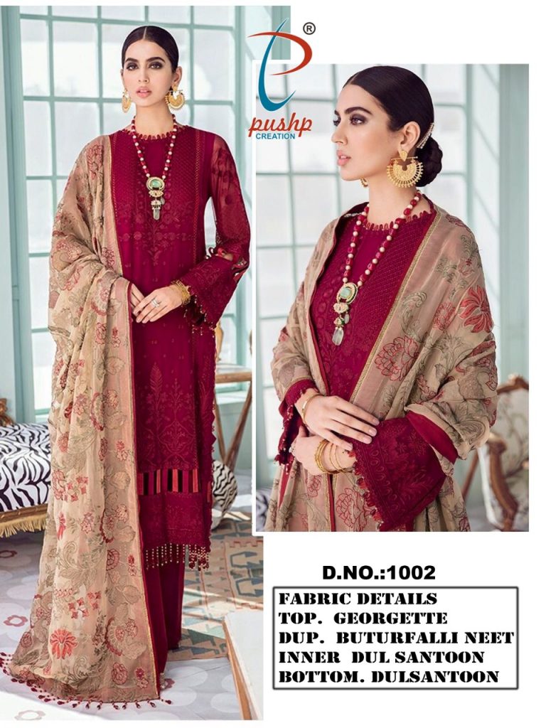 PUSHP 1002 PAKISTANI SALWAR KAMEEZ WHOLESALER