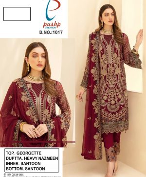 PUSHP 1017 PAKISTANI SALWAR KAMEEZ WHOLESALER