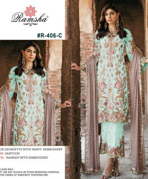 RAMSHA 406 C PAKISTANI SALWAR KAMEEZ WHOLESALER