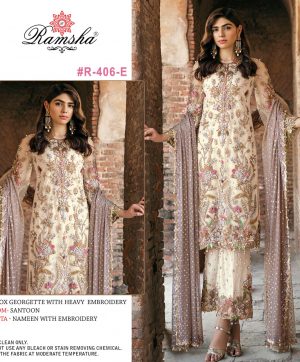 RAMSHA 406 E PAKISTANI SALWAR KAMEEZ WHOLESALER