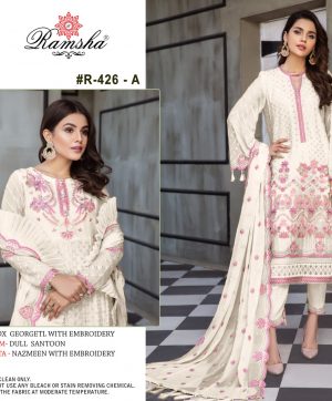 RAMSHA 426 A PAKISTANI SALWAR KAMEEZ WHOLESALER