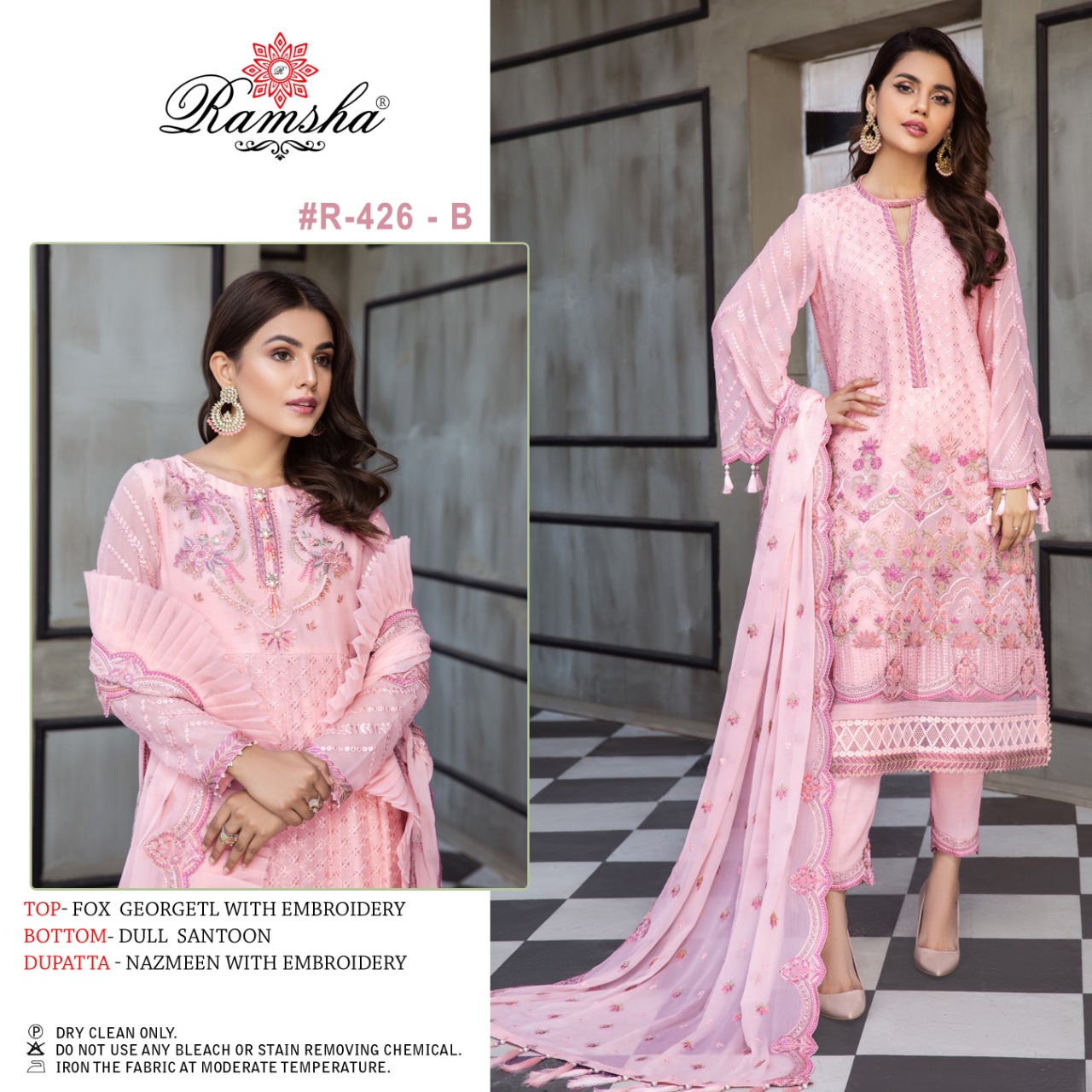 RAMSHA 426 B PAKISTANI SALWAR KAMEEZ WHOLESALER