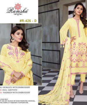 RAMSHA 426 D PAKISTANI SALWAR KAMEEZ WHOLESALER