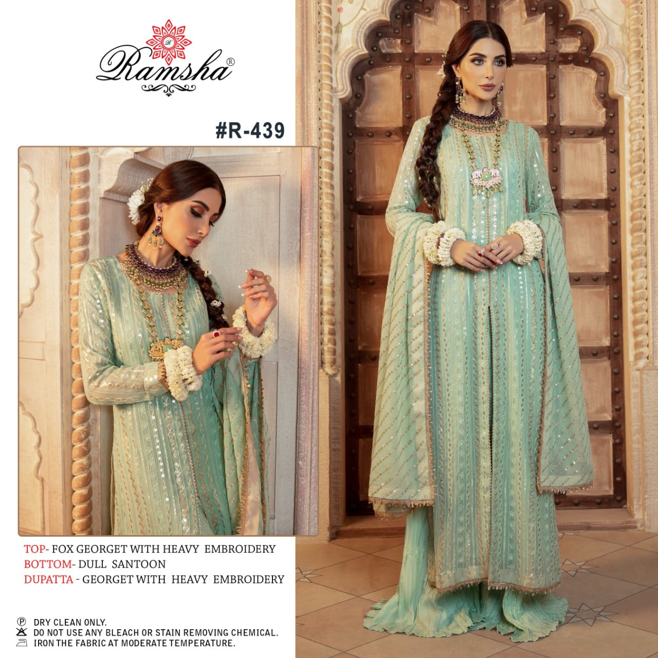 RAMSHA 439 PAKISTANI SALWAR KAMEEZ WHOLESALER