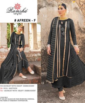 RAMSHA AFREEN F PAKISTANI SALWAR KAMEEZ WHOLESALER