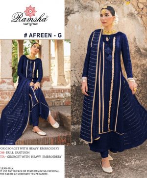 RAMSHA AFREEN G PAKISTANI SALWAR KAMEEZ WHOLESALER