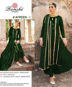 RAMSHA AFREEN I PAKISTANI SALWAR KAMEEZ WHOLESALER