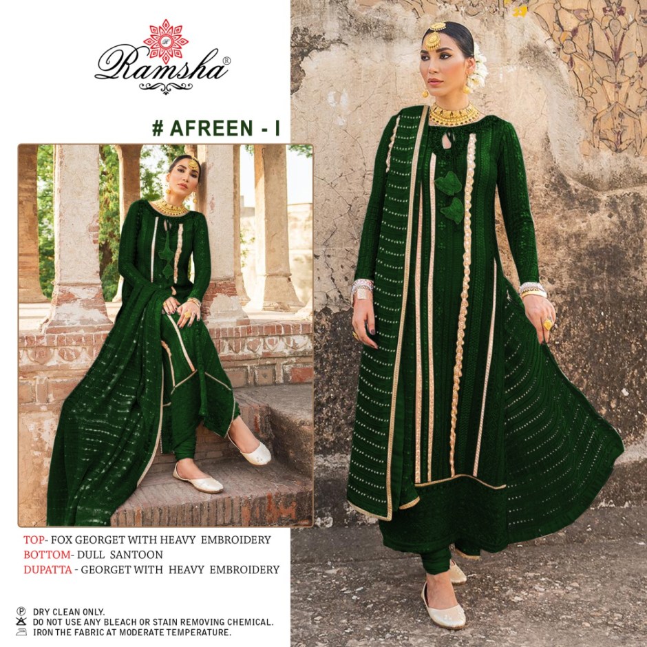 RAMSHA AFREEN I PAKISTANI SALWAR KAMEEZ WHOLESALER