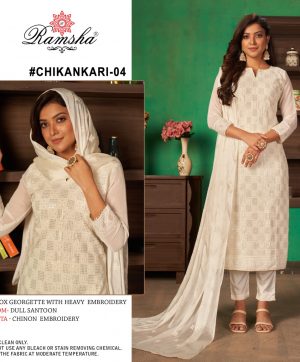 RAMSHA CHIKANKARI 04 SALWAR KAMEEZ WHOLESALER