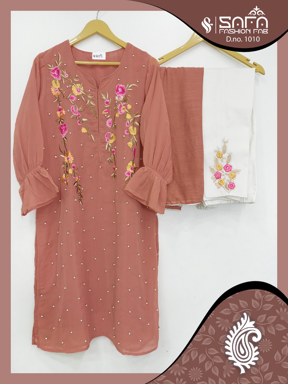 SAFA FASHION 1010 DRY PINK READYMADE COLLECTION