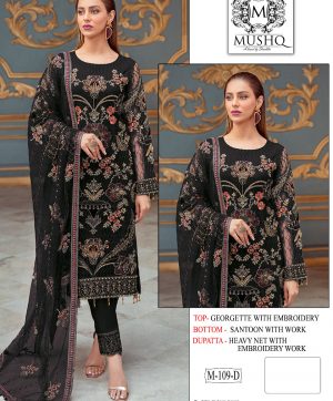 SHRADDHA M 109 D MUSHQ PAKISTANI SALWAR KAMEEZ WHOLESALER