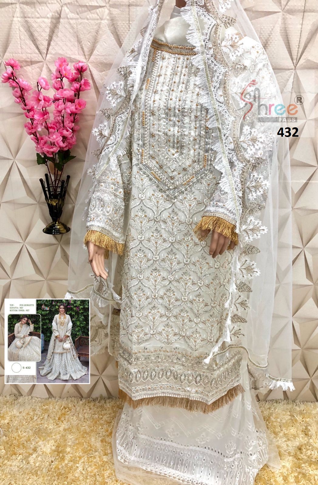 SHREE FABS 432 PAKISTANI SALWAR KAMEEZ WHOLESALER