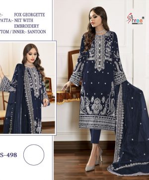 SHREE FABS S 498 PAKISTANI SALWAR KAMEEZ WHOLESALER