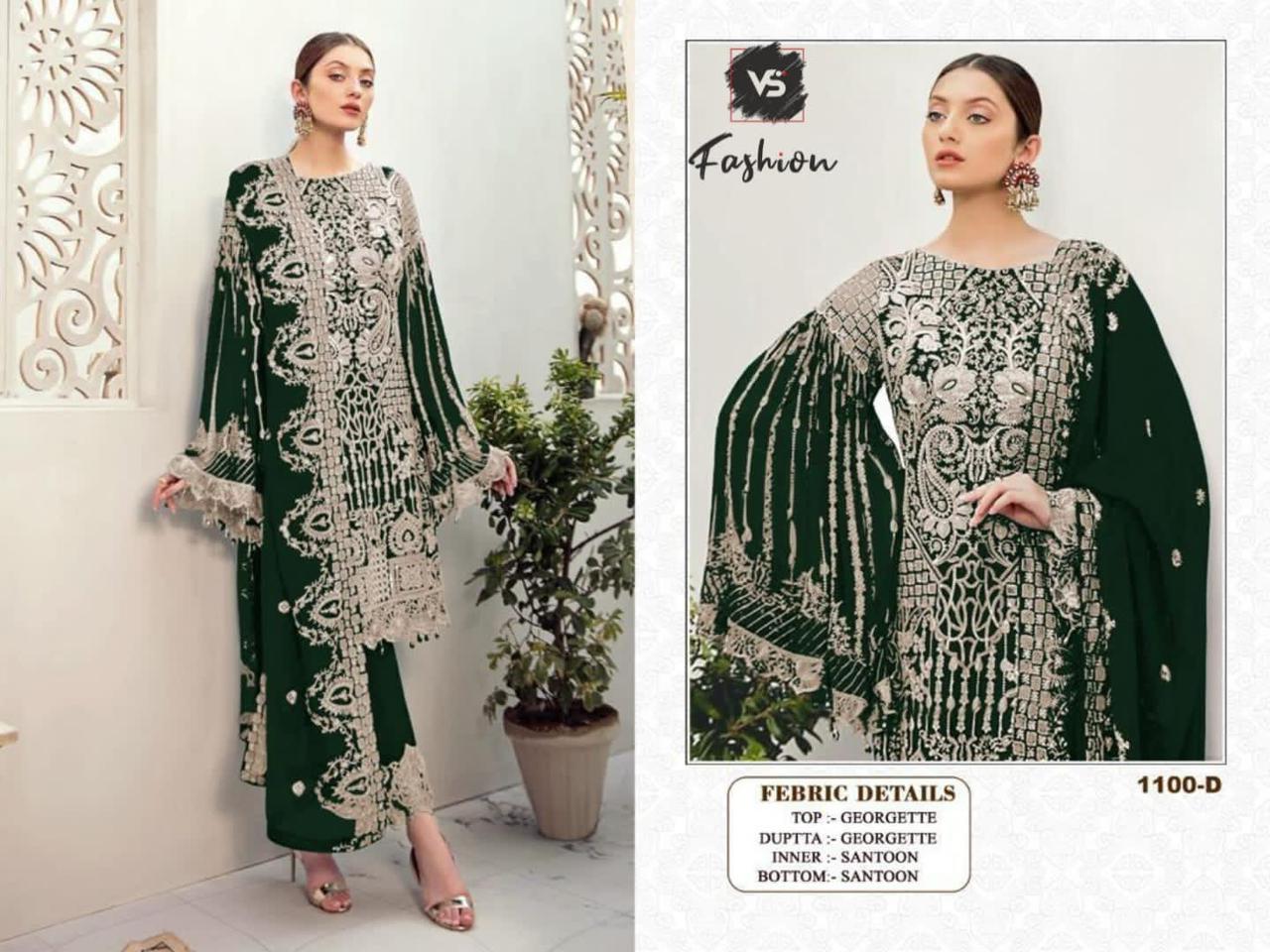 VS FASHION 1100 D PAKISTANI SALWAR KAMEEZ WHOLESALER