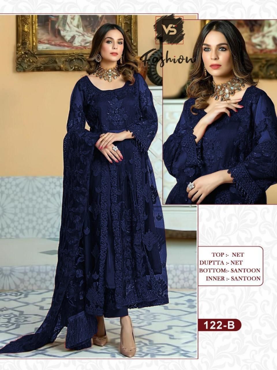 VS FASHION 122 B PAKISTANI SALWAR KAMEEZ WHOLESALER