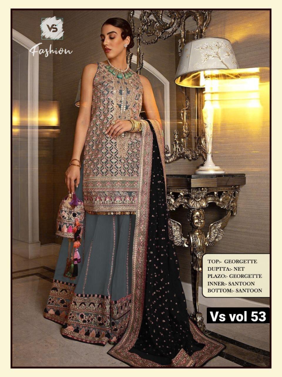 VS FASHION VOL 53 PAKISTANI SALWAR KAMEEZ WHOLESALER