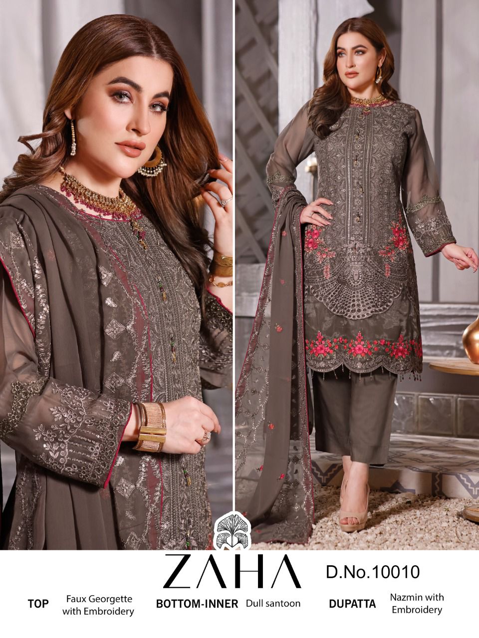 ZAHA 10010 PAKISTANI SALWAR KAMEEZ WHOLESALER