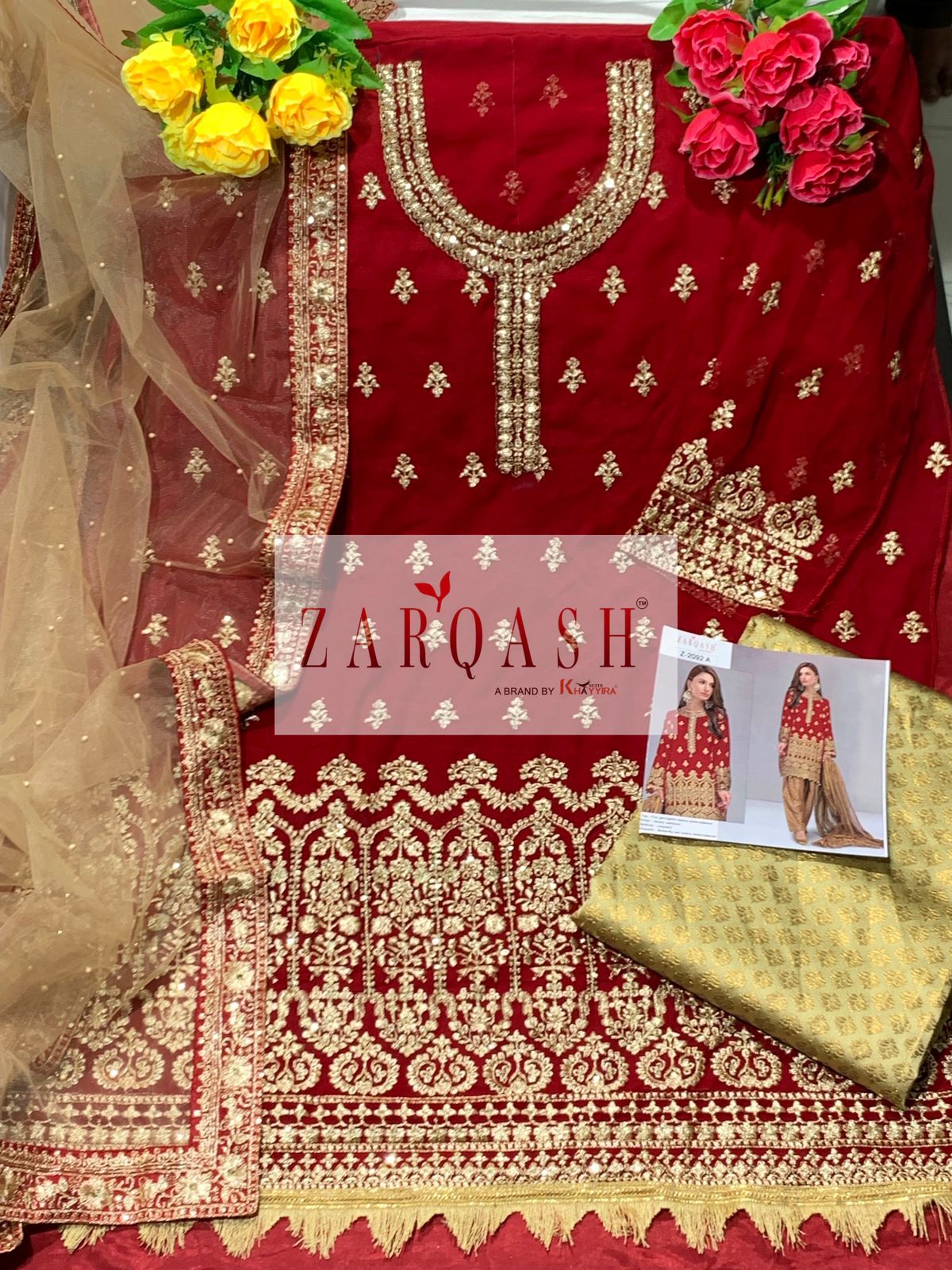 ZARQASH Z 2022 A PAKISTANI SALWAR KAMEEZ WHOLESALER