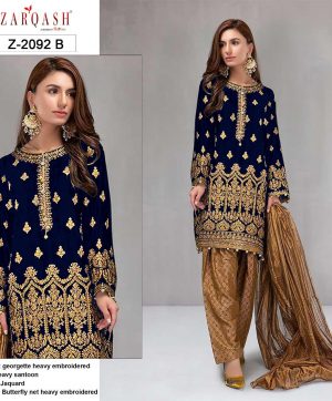 ZARQASH Z 2022 B PAKISTANI SALWAR KAMEEZ WHOLESALER