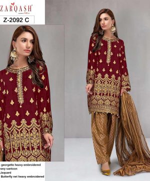 ZARQASH Z 2022 C PAKISTANI SALWAR KAMEEZ WHOLESALER