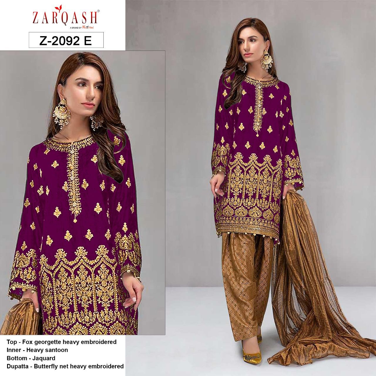 ZARQASH Z 2022 E PAKISTANI SALWAR KAMEEZ WHOLESALER