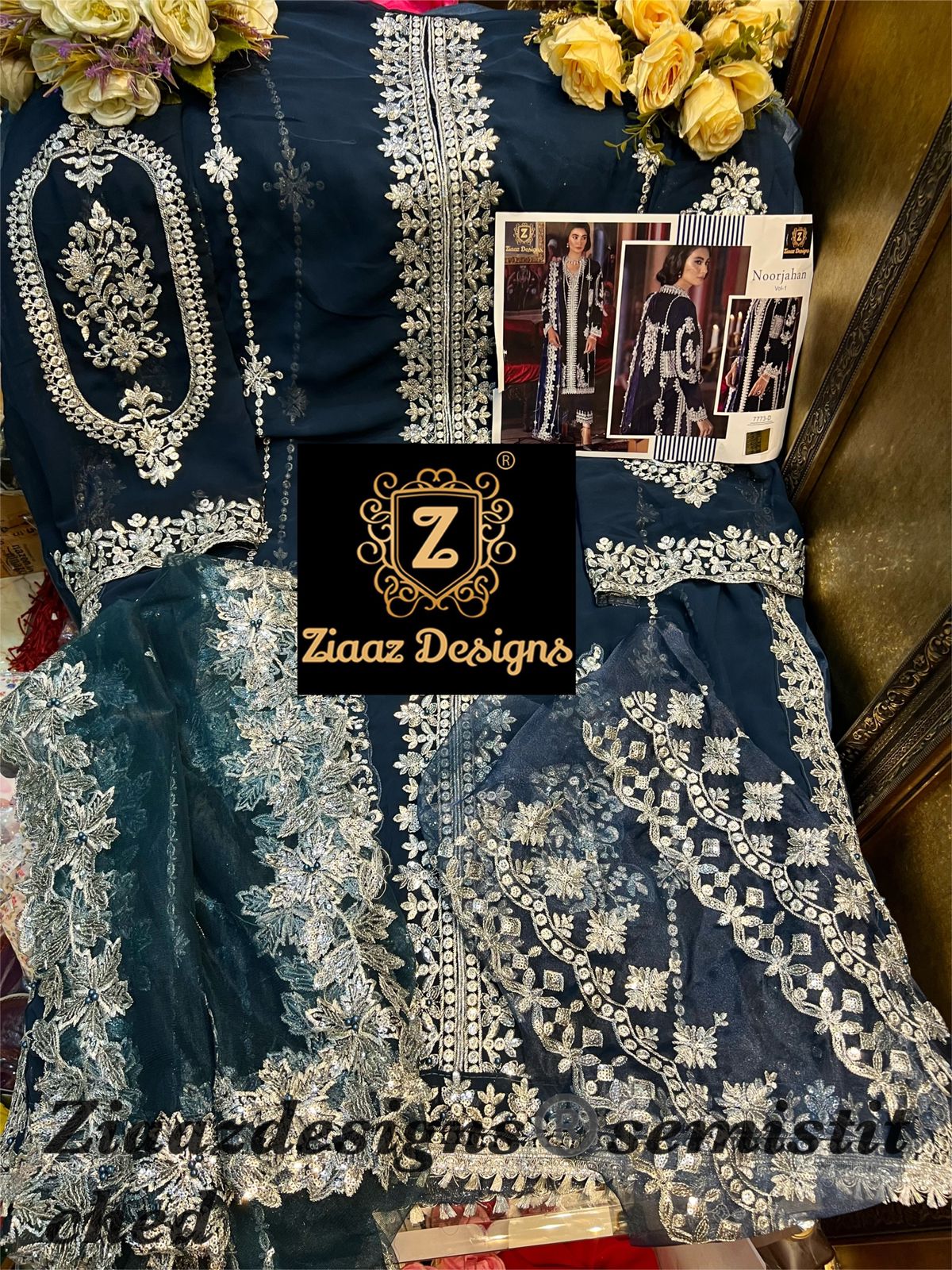 ZIAAZ 7773 D NOORJAHAN VOL 1 SALWAR KAMEEZ WHOLESALER