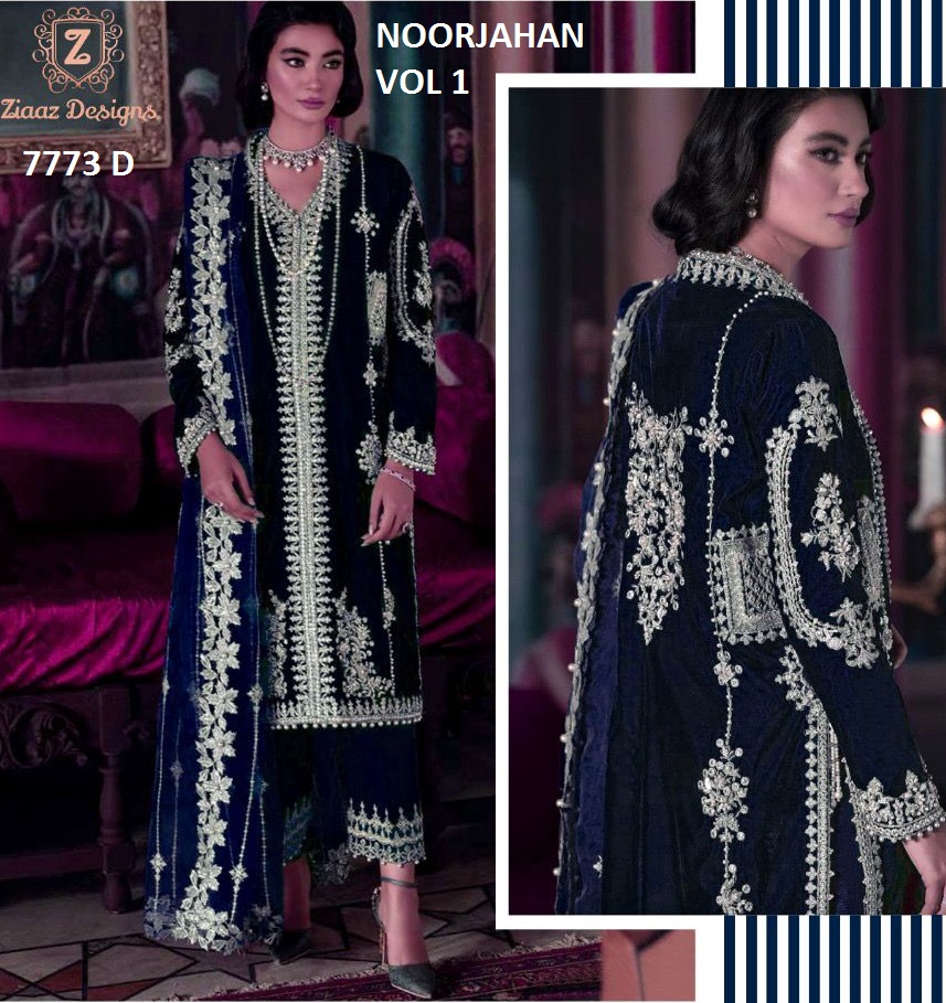 ZIAAZ 7773 D NOORJAHAN VOL 1 SALWAR KAMEEZ WHOLESALER