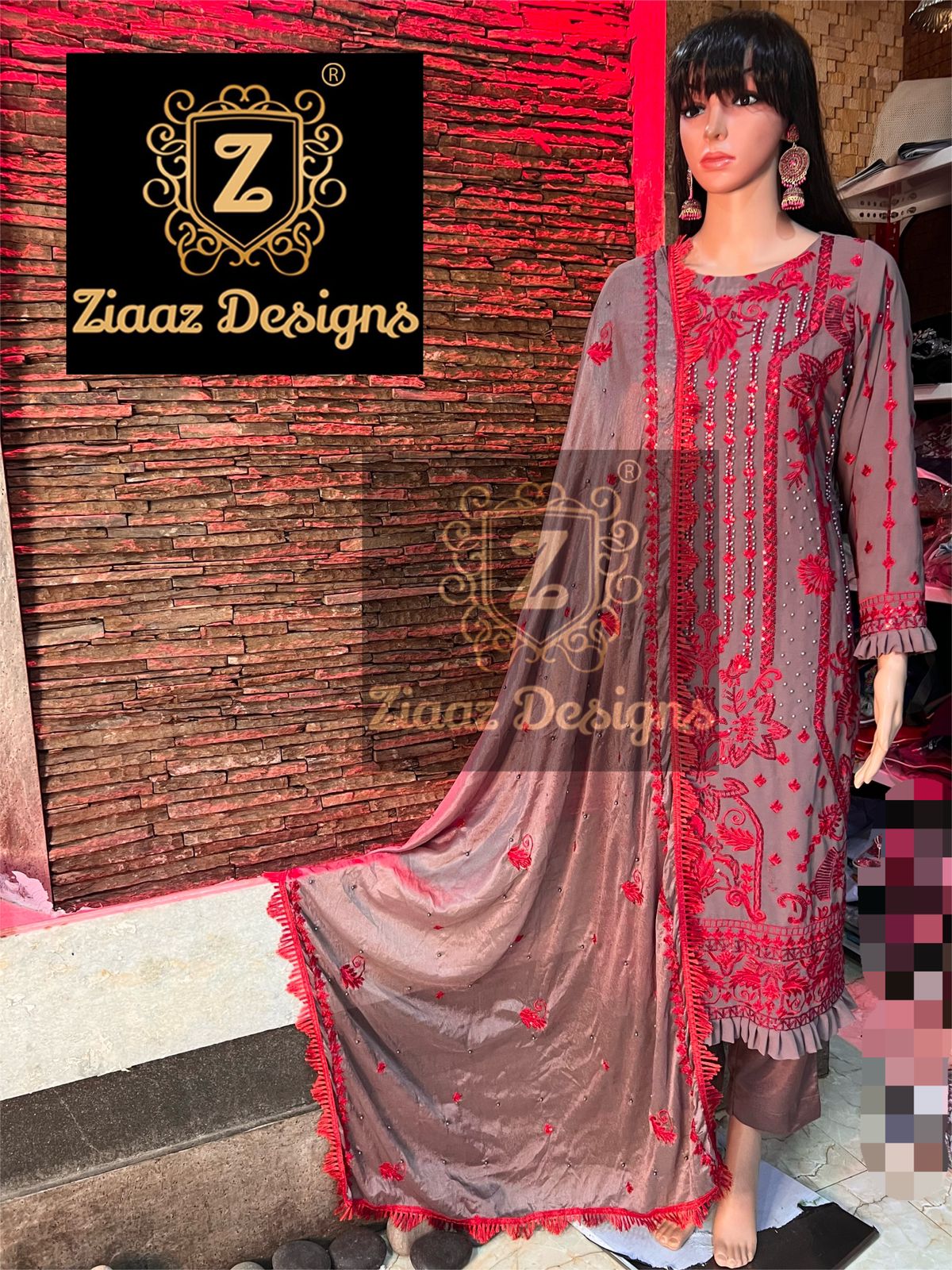 ZIAAZ 7773 Z SERIES VOL 4 PAKISTANI SALWAR KAMEEZ WHOLESALER