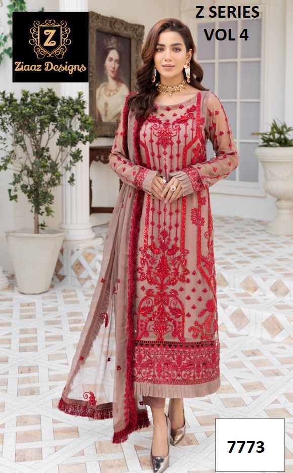 ZIAAZ 7773 Z SERIES VOL 4 PAKISTANI SALWAR KAMEEZ WHOLESALER