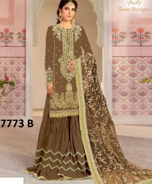 ZIAAZ DESIGNS 7773 B MARIA SALWAR KAMEEZ WHOLESALER